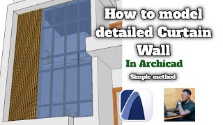 How to model detailed Curtain Wall in Archicad screenshot 2