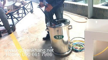 Cận cảnh lắp bộ súng phun sơn tĩnh điện SOOHO- Hàn Quốc