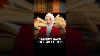 Secret HACK to Read Faster! #reading #shorts