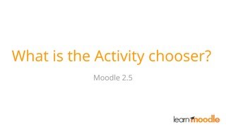 What is the Activity chooser?