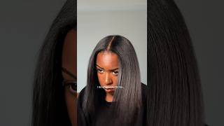 I do what works for my hair #naturalhair #hair #silkpress #grwm
