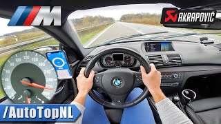 BMW 1M Coupe AKRAPOVIC *270KM/H* on AUTOBAHN [NO SPEED LIMIT] by AutoTopNL