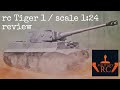 RC TANK / TIGER 1 / SCALE 1/24 REVIEW / #taigen #tiger1 #rctank 