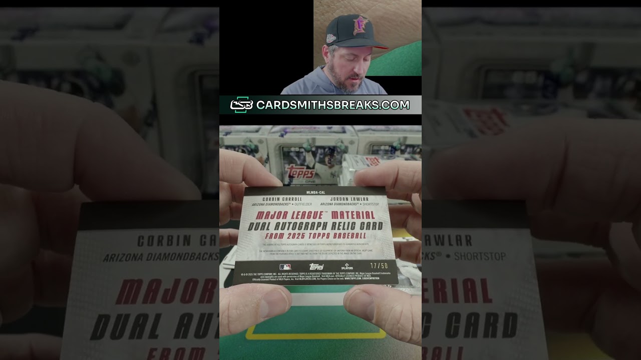 2025 Topps Series 1 Carroll Lawler ML Dual Auto Relic #sportscards 