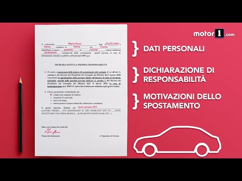 AUTOCERTIFICAZIONE per spostamenti, COME e QUANDO si compila