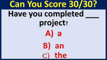 Test Your Grammar Skills With These 30 Tricky Questions! Can You Score 100%? #english #englishquiz