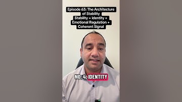Episode63:The Architecture of Stability. Stability = Identity+Emotional Regulation + Coherent Signal