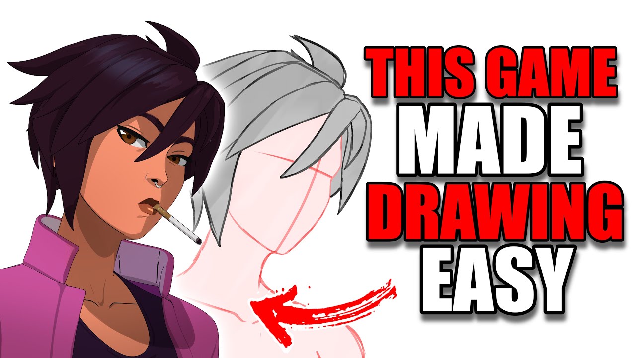 This VIDEO GAME Will Help You Draw Better... (Drawing Hair) - YouTube