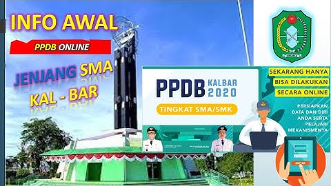 CARA MENDAFTAR #PPDB ONLINE SMA KALBAR tahun 2020 #PPDBSMAKALBAR
