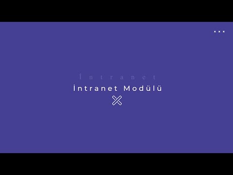 İntranet Modülü