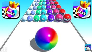 Ball Merge 2048 - All Levels Gameplay Android,ios Walkthrough Mobile Game New App Part 6 (Level 9)