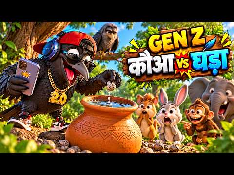 🐦 GEN Z कौआ VS घड़ा! 😂 | जब Modern कौआ बना SIX SEVEN Meme! | Hindi Funny Story