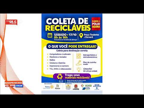 Campanha arrecada recicláveis e reforça combate à pólio