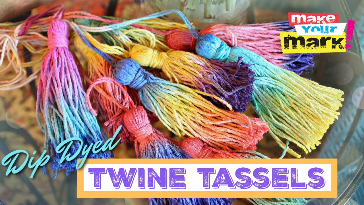 Dip Dyed Twine Tassels YouTube