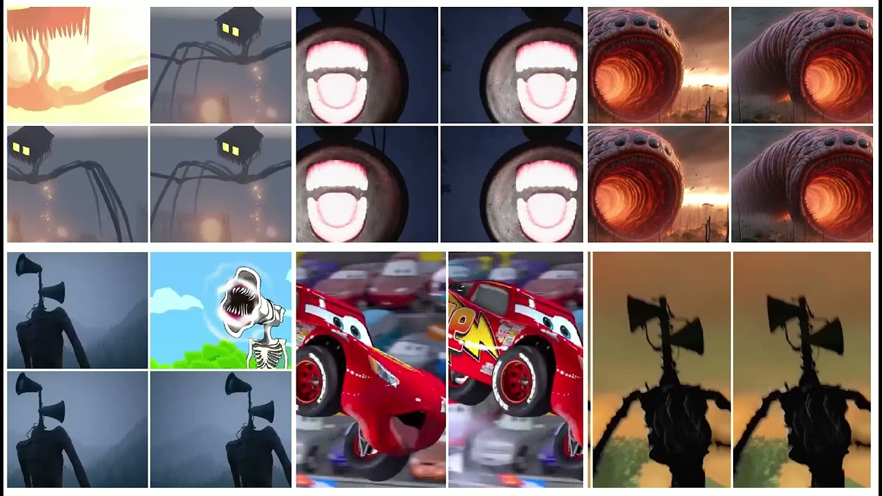 Mix siren head New coffin dance me me song cover 