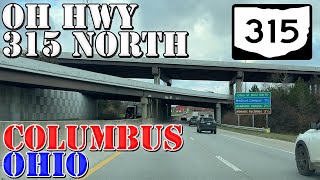 OH 315 North - Columbus - Ohio - 4K Highway Drive