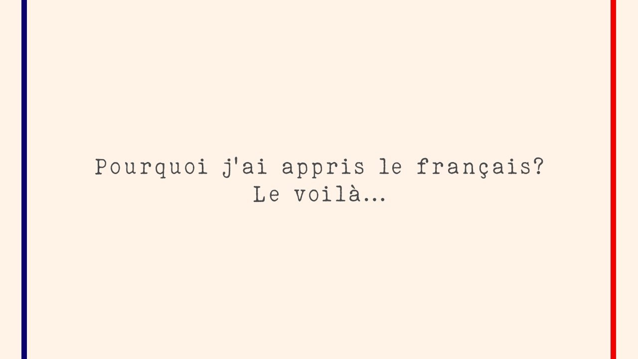 Ep.1 Pourquoi le français?
