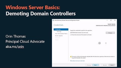 Windows Server 2025: Demoting Domain Controllers