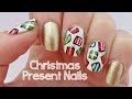 Christmas Present Nail Art