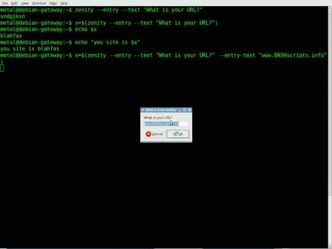 BASH tutorial - GUI's with Zenity Part #1