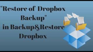 Free Dropbox Backup Restore. Backup & Restore Dropbox WP plugin