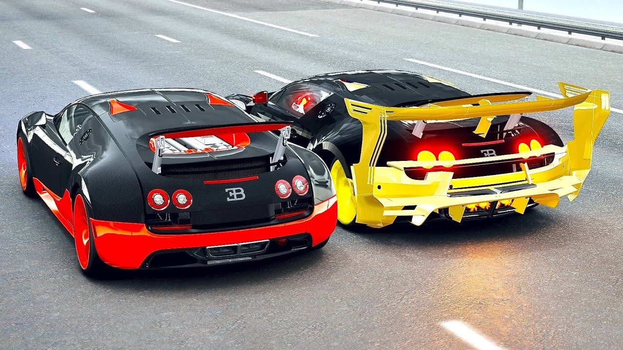 Bugatti Veyron GTR vs Bugatti Veyron Super Sport - Drag Race 20 KM