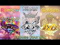 Choose your gift  wouldyourather chooseyourgift 3giftbox pickone rainbow silver gold