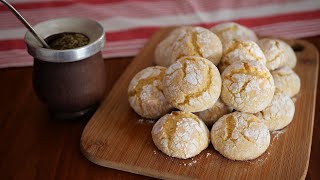 Galletas craqueadas de limón