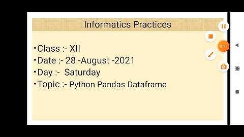 Class XII Informatics Practices 28 08 2021 By Mr  Praveen Singh
