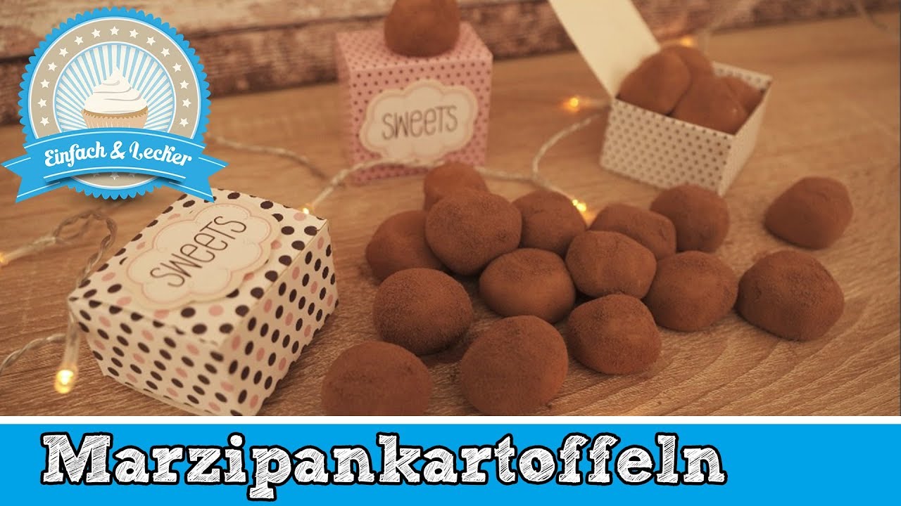 Marzipankartoffeln selber machen - schnelles Rezept 🥔 - YouTube