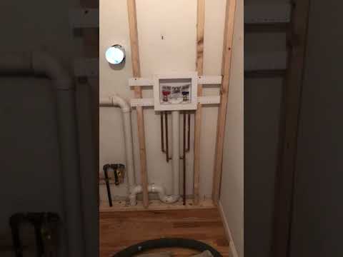 Washer & Dryer Plumbing FINISHED - Residential Plumbing - Rescue Plumbing