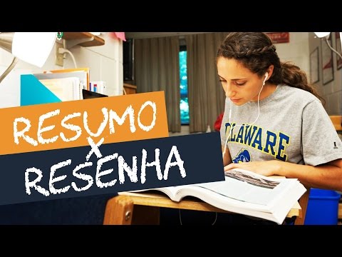 Vídeo: Diferença Entre Resumo E Resumo