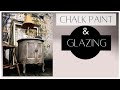 How to Chalk Paint with Ragging Technique and chalk paint wash and Glaze