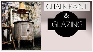 How to Chalk Paint with Ragging Technique and chalk paint wash and Glaze