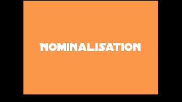 Nominalisation