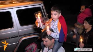 Thousands join Torchlight Procession in Yerevan Honoring Victims of the Armenian Genocide