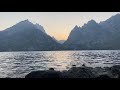 Sunset at Jenny Lake, Tetons Wyoming USA