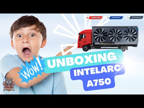 GUNNIR Intel Arc A750 Photon 8G OC GDDR6 GRAPHICS CARD (Blue)  UNBOXING