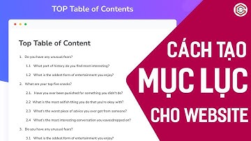 Cách TẠO MỤC LỤC Cho Bài Viết Trên Website WordPress | Table Of Contents