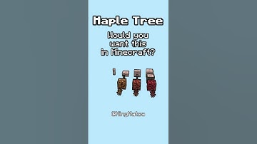 Maple Tree Concept #minecraft #blockbench #pixelart