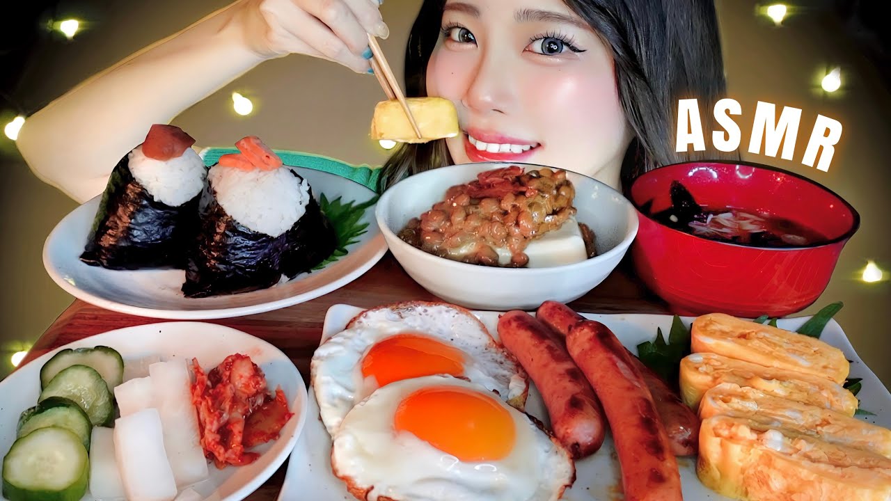 Японские звуки при поедании завтрака🍙☀️etA