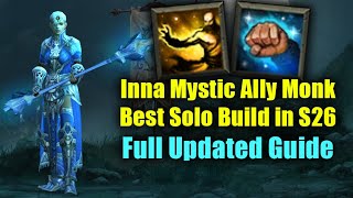 Season 26 Full Inna Monk Guide - Best Solo Farming Build in the Game & 4man RGK