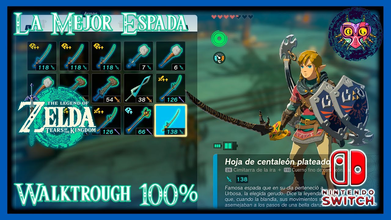 Zelda Tears Of The Kingdom Cómo conseguir una de las MEJORES ESPADAS (Arma de Urbosa, 138 atk Zelda Tears Of The Kingdom Cómo conseguir una de las MEJORES ESPADAS (Arma de Urbosa, 138 atk