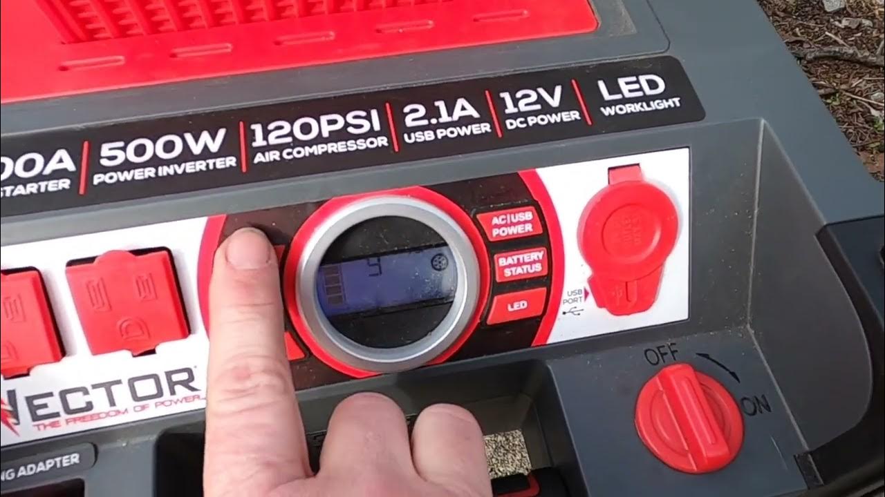 The Ultimate Roadside Companion Vector 1200 Peak Amp Jump Starter