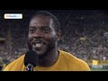 Packers speak to fans following Family Night practice