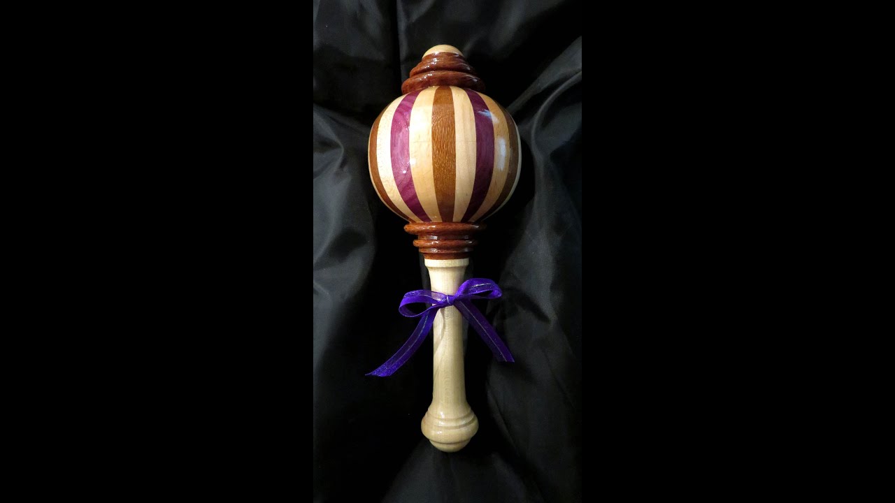 Woodturning - Keepsake Baby Rattle or Fancy Maracas - YouTube