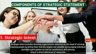Strategic Statement | Components of Strategic Statement