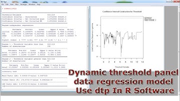 Dynamic threshold panel data regression model Use dtp With (In) R Software