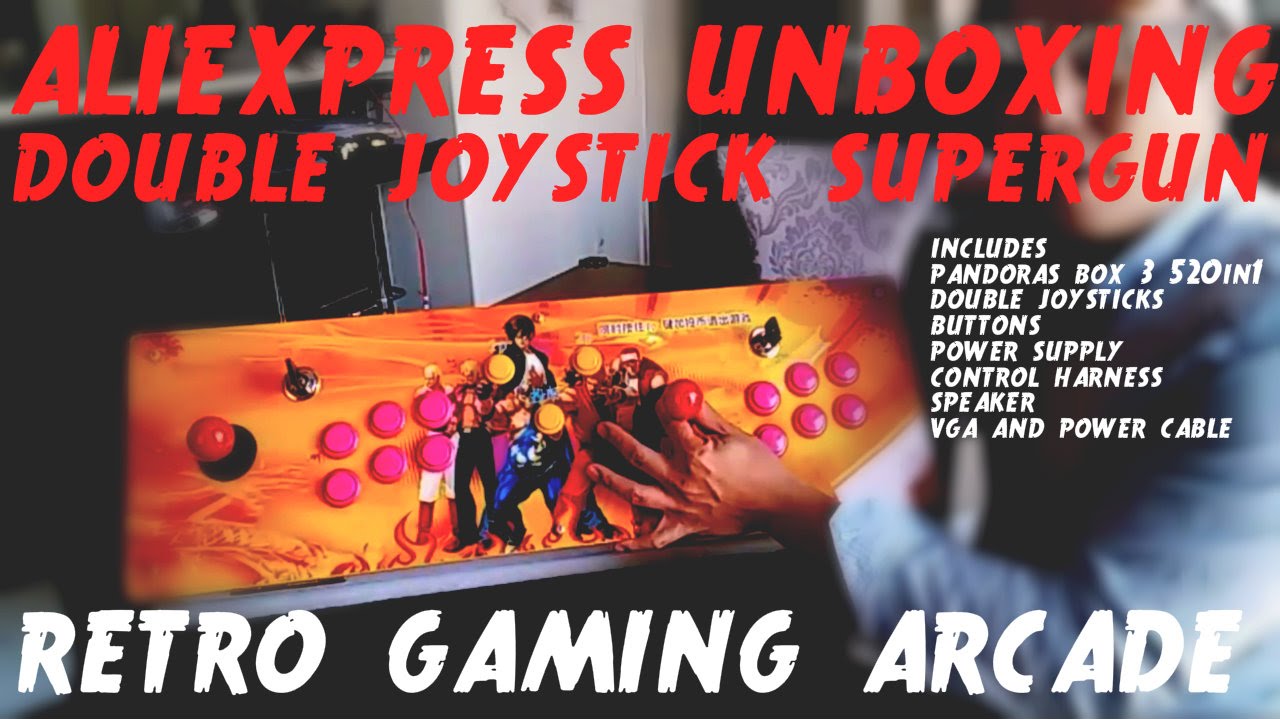 Aliexpress UNBOXING, Pandoras box 3 retro Arcade supergun.