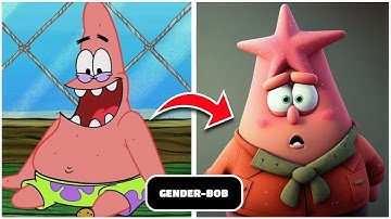 SPONGEBOB but GENDER SWAP 💥 All characters